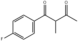 1,3-Butanedione, 1-(4-fluorophenyl)-2-methyl- 化学構造式