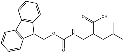 2-(([(9H-FLUOREN-9-YLMETHOXY)CARBONYL]AMINO)METHYL)-4-METHYLPENTANOIC ACI+ Structure