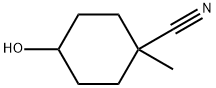 Cyclohexanecarbonitrile, 4-hydroxy-1-methyl- 化学構造式