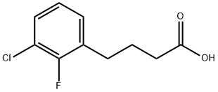 4-(3-氯-2-氟苯基)丁酸 结构式