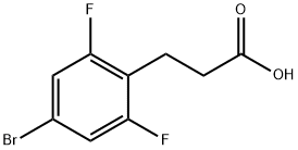 Benzenepropanoic acid, 4-bromo-2,6-difluoro- Struktur