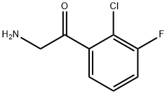 Ethanone, 2-amino-1-(2-chloro-3-fluorophenyl)- Struktur