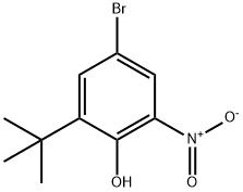 4-溴-2-(1,1-二甲基乙基)-6-硝基苯酚,150313-84-1,结构式