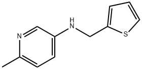 6-甲基-N-(噻吩-2-基甲基)吡啶-3-胺 结构式