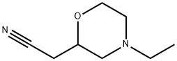 2-Morpholineacetonitrile,4-ethyl- Struktur