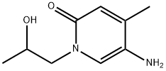 2(1H)-Pyridinone, 5-amino-1-(2-hydroxypropyl)-4-methyl- Structure