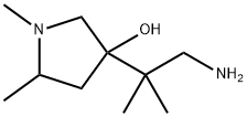 3-Pyrrolidinol, 3-(2-amino-1,1-dimethylethyl)-1,5-dimethyl- Struktur