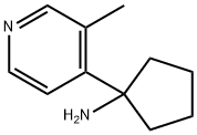 Cyclopentanamine, 1-(3-methyl-4-pyridinyl)- Structure