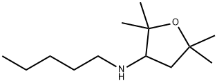 3-Furanamine, tetrahydro-2,2,5,5-tetramethyl-N-pentyl- Struktur