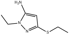 1-乙基-3-(乙硫基)-1H-吡唑-5-胺 结构式