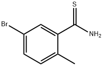 Benzenecarbothioamide, 5-bromo-2-methyl- Struktur