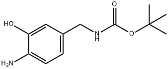 Carbamic acid, N-[(4-amino-3-hydroxyphenyl)methyl]-, 1,1-dimethylethyl ester,1504557-58-7,结构式