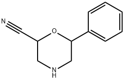 2-Morpholinecarbonitrile, 6-phenyl Struktur