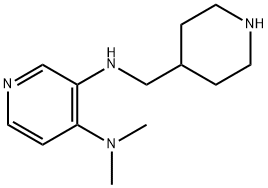 3,4-Pyridinediamine,N4,N4-dimethyl-N3-(4-piperidinylmethyl)- 结构式