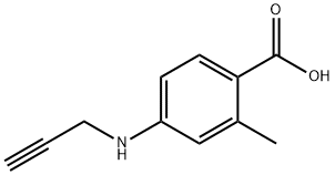 Benzoic acid, 2-methyl-4-(2-propyn-1-ylamino)- Struktur