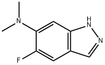 1H-Indazol-6-amine, 5-fluoro-N,N-dimethyl- Struktur