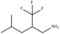 1-Pentanamine, 4-methyl-2-(trifluoromethyl)- 化学構造式