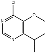 Pyrimidine, 4-chloro-5-methoxy-6-(1-methylethyl)- Struktur
