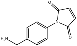 1H-Pyrrole-2,5-dione, 1-[4-(aminomethyl)phenyl]- 结构式