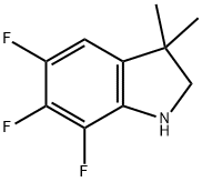 1H-Indole, 5,6,7-trifluoro-2,3-dihydro-3,3-dimethyl- Struktur
