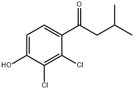 1-Butanone, 1-(2,3-dichloro-4-hydroxyphenyl)-3-methyl- Struktur