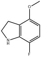 1H-Indole, 7-fluoro-2,3-dihydro-4-methoxy-|7-氟-4-甲氧基二氢吲哚