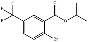 Isopropyl 2-bromo-5-(trifluoromethyl)benzoate 化学構造式