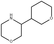 Morpholine, 3-(tetrahydro-2H-pyran-3-yl)- Struktur