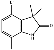 2H-Indol-2-one, 4-bromo-1,3-dihydro-3,3,7-trimethyl- Struktur