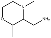 3-Morpholinemethanamine, 2,4-dimethyl- Struktur