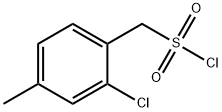 Benzenemethanesulfonyl chloride, 2-chloro-4-methyl- Structure