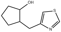 Cyclopentanol, 2-(4-thiazolylmethyl)- Struktur