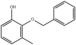 Phenol, 3-methyl-2-(phenylmethoxy)- Struktur