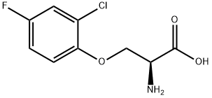 O-(2-Chloro-4-fluorophenyl)-L-serine 结构式