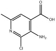 4-Pyridinecarboxylic acid, 3-amino-2-chloro-6-methyl- Structure