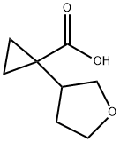 Cyclopropanecarboxylic acid, 1-(tetrahydro-3-furanyl)- Structure