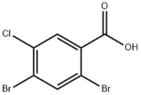 2,4-dibromo-5-chlorobenzoic acid Struktur