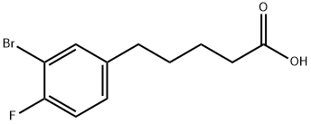 5-(3-bromo-4-fluorophenyl)pentanoic acid(WXC08431) Struktur