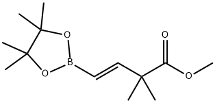 (E)-Methyl 2,2-dimethyl-4-(4,4,5,5-tetramethyl-1,3,2-dioxaborolan-2-yl)but-3-enoate|(E)-2,2-二甲基-4-(4,4,5,5-四甲基-1,3,2-二氧硼烷-2-基)丁-3-烯酸甲酯