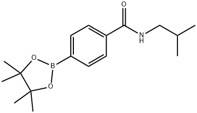 Benzamide, N-(2-methylpropyl)-4-(4,4,5,5-tetramethyl-1,3,2-dioxaborolan-2-yl)-|N-(2-甲基丙基)-4-(四甲基-1,3,2-二氧硼杂环戊烷-2-基)苯甲酰胺