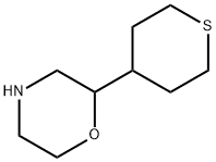 Morpholine,2-(tetrahydro-2H-thiopyran-4-yl)- Structure