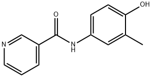 N-(4-Hydroxy-3-methylphenyl)pyridine-3-carboxamide Struktur