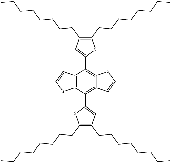 4,8-Bs(4,5-dioctylthiophen-2-yl)benzo[1,2-b:4,5-b']dithiophene Structure