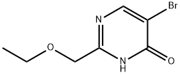 5-溴-2-(乙氧基甲基)嘧啶-4(3H)-酮, 1510786-66-9, 结构式