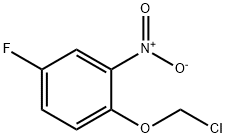 Benzene, 1-(chloromethoxy)-4-fluoro-2-nitro- Struktur