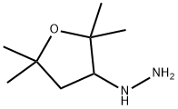 Hydrazine, (tetrahydro-2,2,5,5-tetramethyl-3-furanyl)- Struktur
