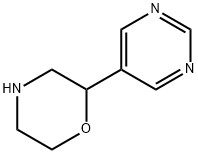 Morpholine, 2-(5-pyrimidinyl)- Structure