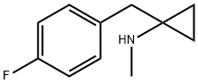 1-(4-fluorobenzyl)-N-methylcyclopropanamine 化学構造式