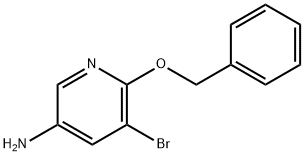 3-Pyridinamine, 5-bromo-6-(phenylmethoxy)- 化学構造式