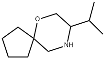 6-Oxa-9-azaspiro[4.5]decane, 8-(1-methylethyl)- Structure